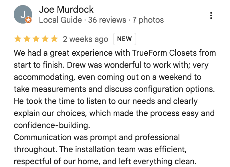 Google review screenshot 1