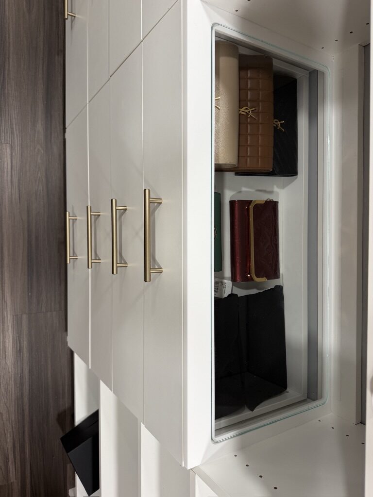 Closet detail by TrueForm Closets