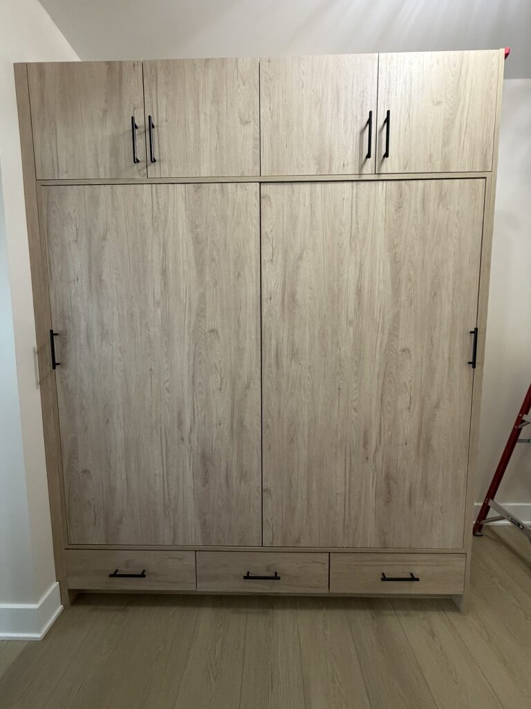 Custom mudroom storage by TrueForm Closets