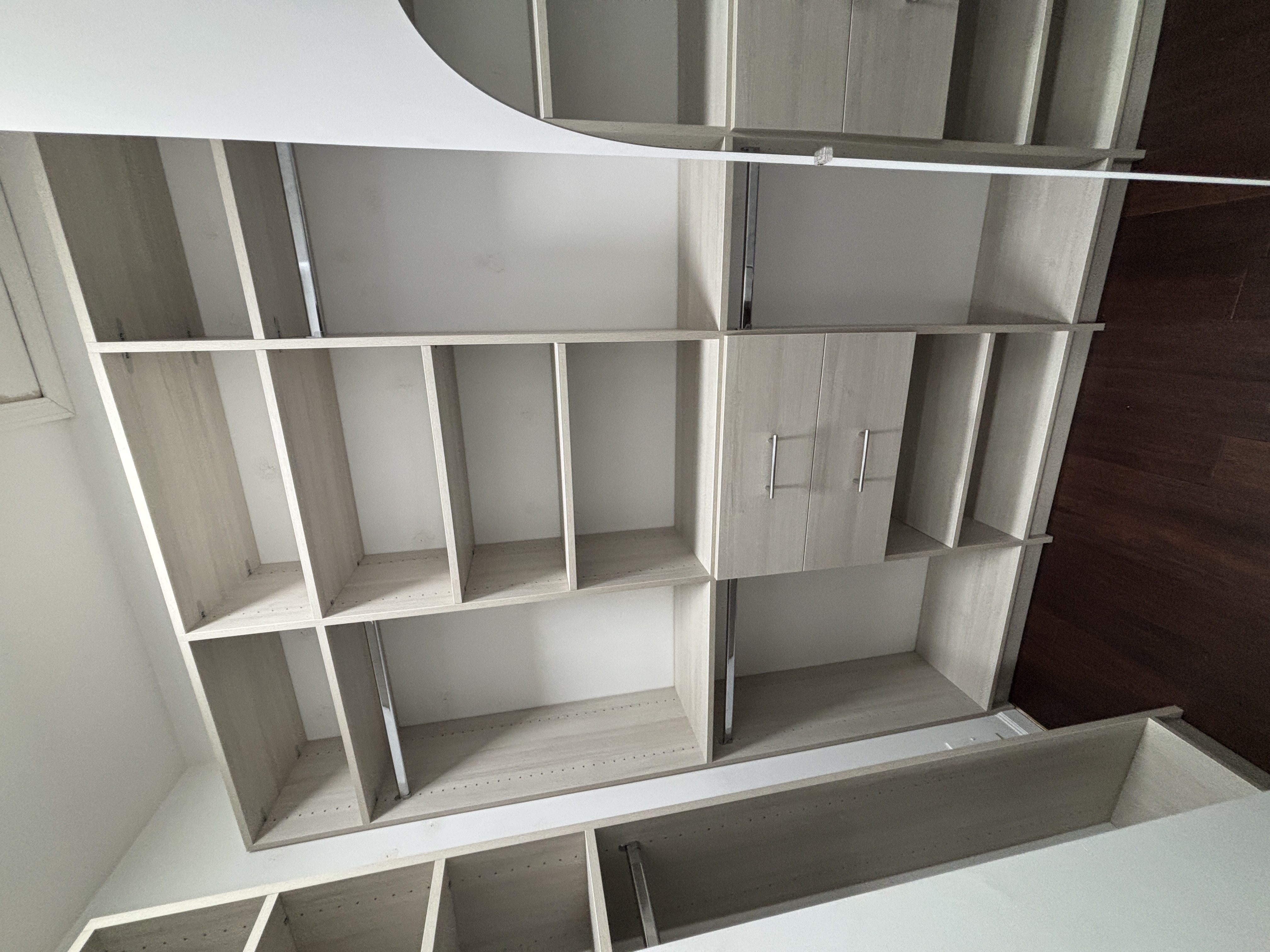 Custom closet installation with tailored storage