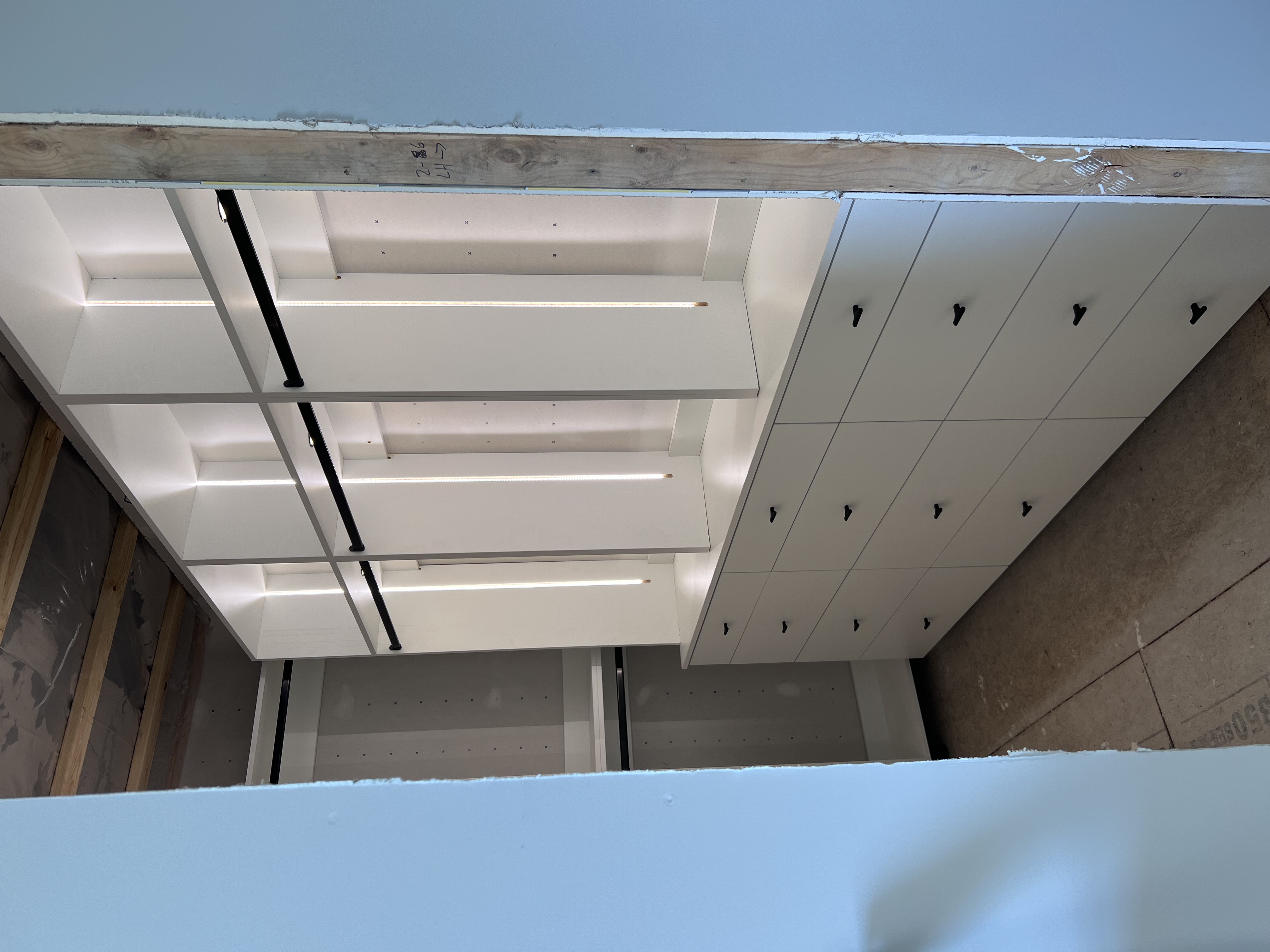 Right side drawers and bays