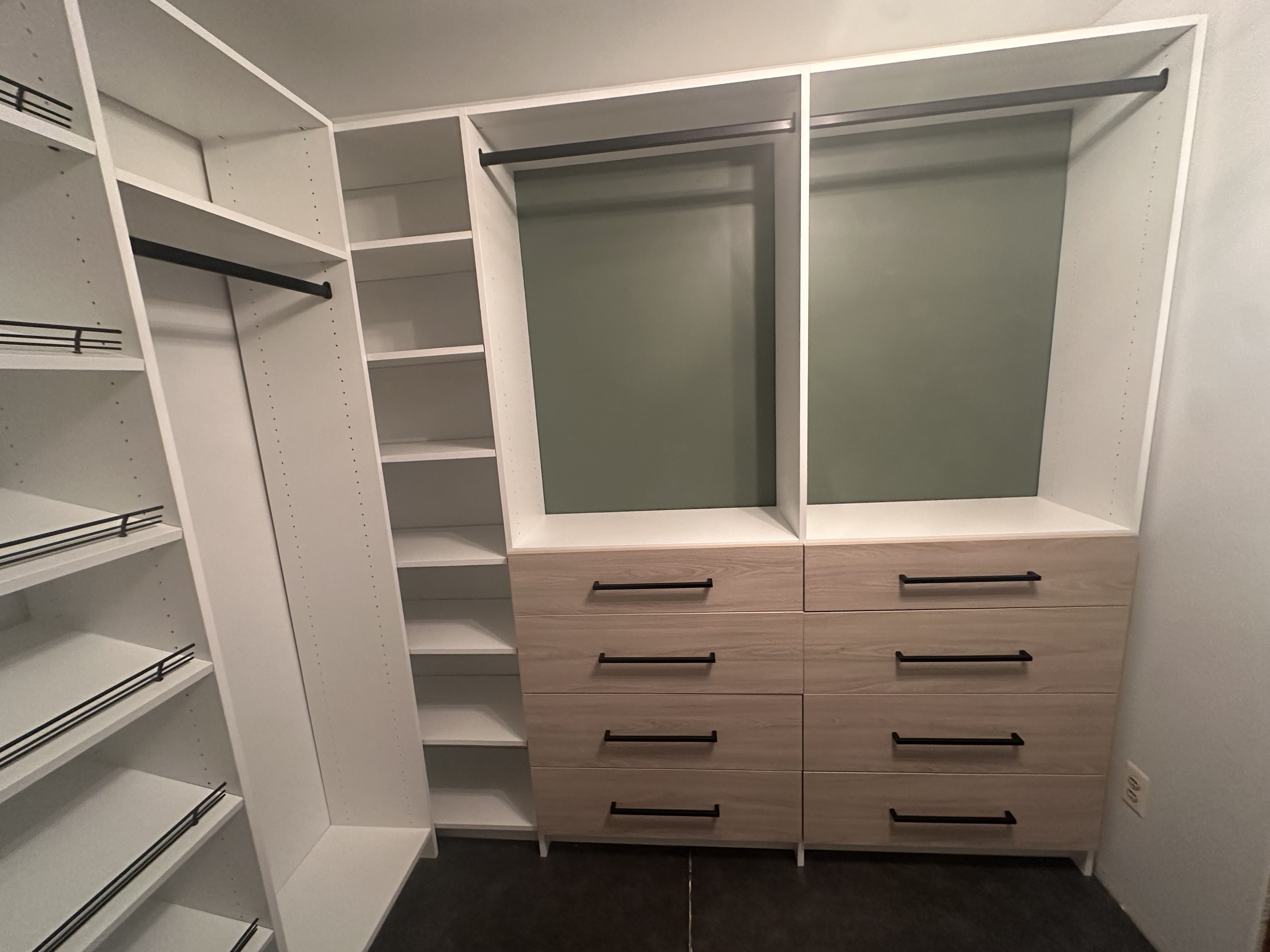 Straight on right side